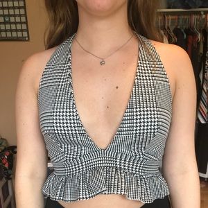 Black and white tank top